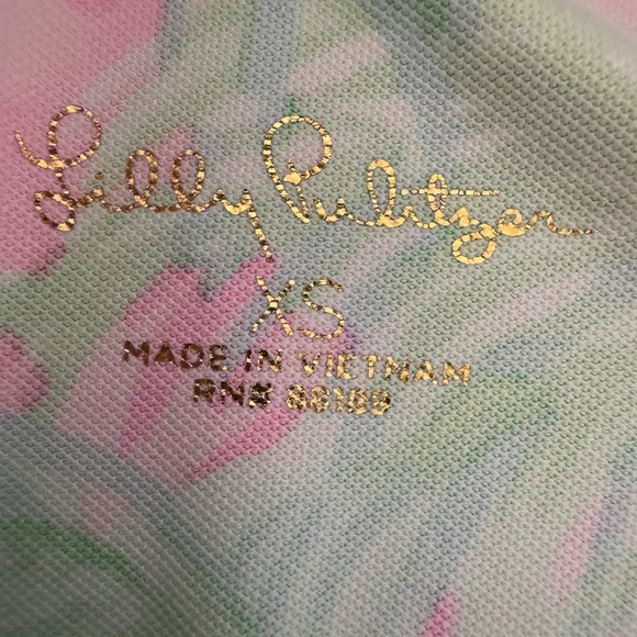 Lilly Pulitzer Palm tree print pre owned - Picture 2 of 7